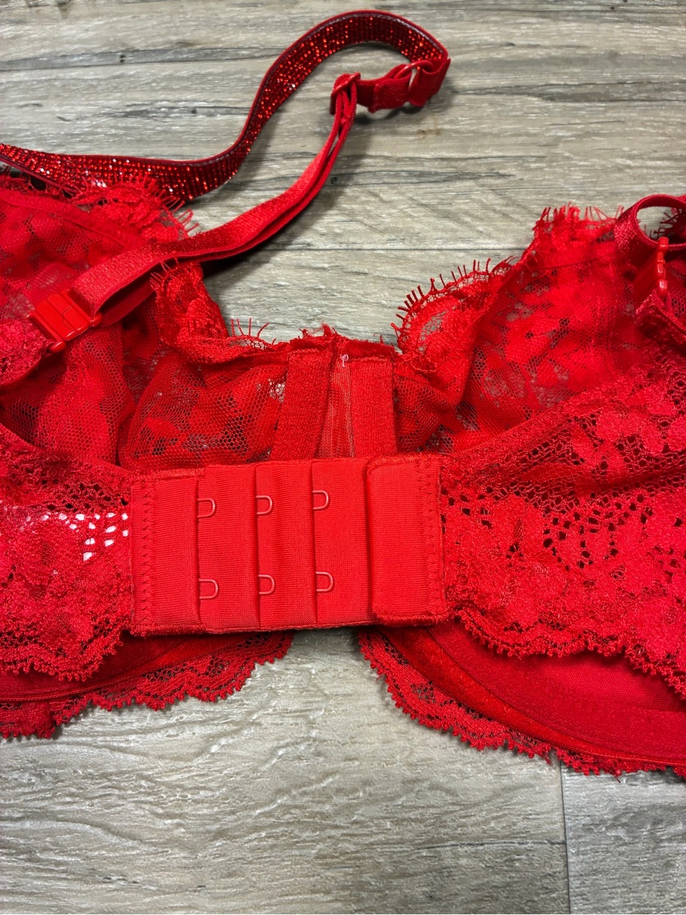 Victoria Secret Dream Angels Lace Push Up Without Padding Diamanté Strap Bra - Picture 10 of 10